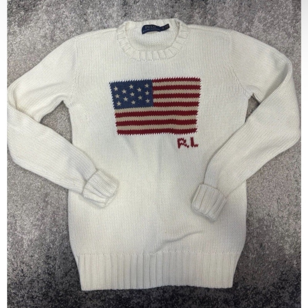 Polo Ralph Lauren American Flag Sweater XS